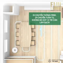 Robot Hút Bụi Lau Nhà Tự Sạc Thông Minh Fuji Luxury T12 Max - Định Vị Lập Bản Đồ TrueMapping, Cảm Biến Chống Rơi