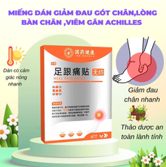 Hộp 6 Miếng Dán Giảm Đau Gót Chân chăm sóc và bảo vệ gót chân 