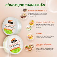 Bơ đậm đặc ngăn ngừa và làm mờ rạn da cho mẹ bầu và sau sinh Palmer's Cocoa Butter Tummy Butter for Stretch Marks 125g