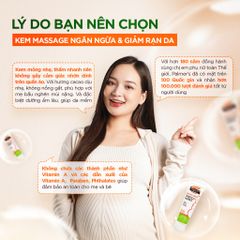 Kem ngăn ngừa và làm mờ rạn da cho mẹ bầu giữa thai kỳ Palmer's Cocoa Butter Massage Cream for Stretch Marks 125g