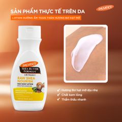 Lotion dưỡng ẩm toàn thân hỗ trợ làm mềm mịn da hương Bơ Hạt Mỡ Palmer's raw shea butter body lotion 250ml