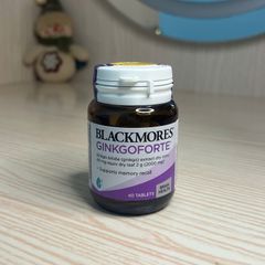 [Nhập khẩu chính ngạch] Viên uống Blackmores Ginkgoforte - Giúp hỗ trợ trí não, cải thiện trí nhớ (Hộp 40 viên)