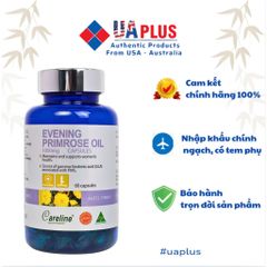[Nhập khẩu chính ngạch] Careline Evening Primrose Oil 1000mg - Tinh dầu hoa anh thảo ép lạnh (60 viên)