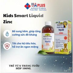 [Nhập khẩu chính ngạch] Nature’s Way Kids Smart Liquid Zinc - Bổ sung kẽm, giúp tăng cường sức đề kháng (100ml)
