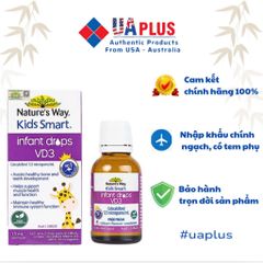[Nhập khẩu chính ngạch] Nature's Way Kids Smart Infant Drops VD3 - Hỗ trợ bổ sung Vitamin D3 cho trẻ (Hộp 13ml)