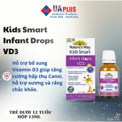 [Nhập khẩu chính ngạch] Nature's Way Kids Smart Infant Drops VD3 - Hỗ trợ bổ sung Vitamin D3 cho trẻ (Hộp 13ml)