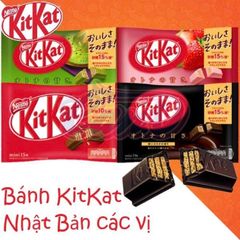 Bánh Kitkat Nhật Bản -Giòn Xốp, Tiện Lợi, Phù Hợp Ăn Vặt Và Làm Quà - Bánh Kẹo Nội Địa Nhật Bản