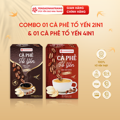 Combo Cà phê tổ yến (4in1) và Cà phê đen tổ yến (2in1) (C2)