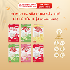 Combo 06 Sữa chua sấy khô có tổ yến thật 16g - vị ngẫu nhiên (C4)