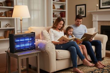 Đèn diệt côn trùng LUMI-20W - Thiết bị diệt muỗi và ruồi an toàn cho gia đình, thu hút hiệu quả trong không gian 80m²
