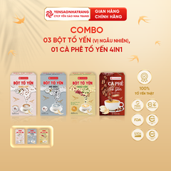 Combo 01 Cà phê tổ yến + 03 Bột tổ yến - vị ngẫu nhiên (C10)