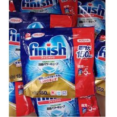 Viên Rửa Bát Finish Nhật Bản 150 Viên - Không Cần Rửa Tay – Tiết Kiệm Thời Gian, Hàng Chuẩn Nội Địa Nhật
