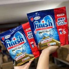 Viên Rửa Bát Finish Nhật Bản 150 Viên - Không Cần Rửa Tay – Tiết Kiệm Thời Gian, Hàng Chuẩn Nội Địa Nhật
