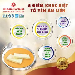 Combo 01 Tổ yến tinh chế YSNT + 02 Súp tổ yến - vị ngẫu nhiên | CTCP Yến Sào Nha Trang (C12)