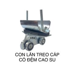 ✅ Con lăn treo cáp C30, C40, C50, Loại inox304, mạ kẽm, trolley treo cáp cho pa lăng, con chạy treo cáp, con chạy máng