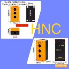 ✅ VỎ HỘP điều khiển cho nút nhấn không đèn, có đèn Lỗ 