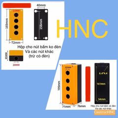 ✅ VỎ HỘP điều khiển cho nút nhấn không đèn, có đèn Lỗ 