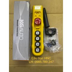 Tay bấm điều khiển cầu trục KG H04 (Loại 4 nút bấm + 1 nút dừng khẩn), 1 tốc độ và 2 tốc độ