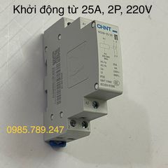 [Chính hãng 100%] Khởi động từ 1 Pha 220V CHINT 25A - 40A, 2P/220V, Contactor 25A, 40A - 2P, AC 220V