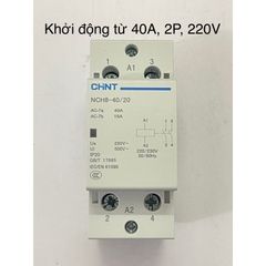 [Chính hãng 100%] Khởi động từ 1 Pha 220V CHINT 25A - 40A, 2P/220V, Contactor 25A, 40A - 2P, AC 220V