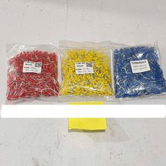 ✅ [ Combo 1000 cái ] Đầu cos Pin rỗng, đầu cos kim rỗng dùng cho dây điện 0,75 mm2 - 16 mm2, các màu Đỏ, Vàng, Xanh