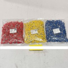✅ [ Combo 1000 cái ] Đầu cos Pin rỗng, đầu cos kim rỗng dùng cho dây điện 0,75 mm2 - 16 mm2, các màu Đỏ, Vàng, Xanh