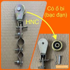 ✅ Ròng rọc cáp tròn (có ổ bi), con lăn treo, ròng rọc chạy trên cáp thép Ø6, Ø8, Ø10, Ø12 con chạy treo cáp tròn