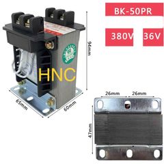 ✅ Biến áp 36V BK-50PR, BK-100PR, (50VA, 100VA, 150VA, 200VA) Nguồn Vào 380V, ra 36VAC