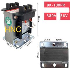 ✅ Biến áp 36V BK-50PR, BK-100PR, (50VA, 100VA, 150VA, 200VA) Nguồn Vào 380V, ra 36VAC
