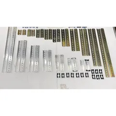 ✅ Combo 10 Thanh ray nhôm, thanh ray sắt (Hàng đẹp), thanh cài, gài Aptomat, khởi, dài từ 6cm - 50 cm, rail 35mm dày 1mm