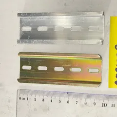 ✅ Combo 10 Thanh ray nhôm, thanh ray sắt (Hàng đẹp), thanh cài, gài Aptomat, khởi, dài từ 6cm - 50 cm, rail 35mm dày 1mm
