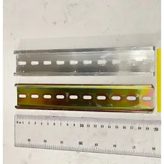 ✅ Combo 10 Thanh ray nhôm, thanh ray sắt (Hàng đẹp), thanh cài, gài Aptomat, khởi, dài từ 6cm - 50 cm, rail 35mm dày 1mm