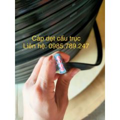 Cáp dẹt (cáp dẹp) cho pa lăng, cẩu trục, máy móc thiết bị công nghiệp 4x1.5, 4x2.5, 4x4, 4x6, 12x1.5, 16x1.5, 3x4+6x1.5