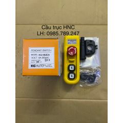 Tay bấm điều khiển cầu trục KG-H02 (Loại 2 nút bấm + 1 nút dừng khẩn)
