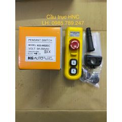 Tay bấm điều khiển cầu trục KG-H02 (Loại 2 nút bấm + 1 nút dừng khẩn)