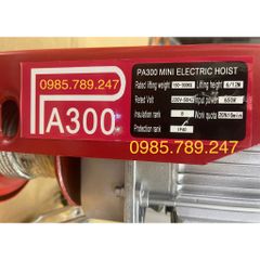 Tời điện PA300 - 220V, 650W, cáp dài 12m, 20m, 30m chất lượng cao số 1 Việt Nam, Pa300, pa300