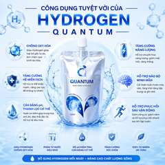 Nước Uống Hydrogen Quantum Giàu Hydrogen Ion Kiềm Bù Nước Bổ Sung Khoáng Chất 10 Túi