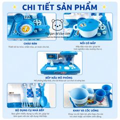 Bộ đồ chơi nhà bếp mini Cook Fun có đèn và âm thanh giúp bé rèn luyện tính khéo léo, tỉ mỉ