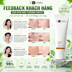 Sữa Rửa Mặt Orico Cleanser Vxebra Làm Sạch Dịu Nhẹ Dưỡng Ẩm Da Hỗ Trợ Giảm Dầu Nhờn Cho Mọi Loại Da