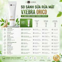 Sữa Rửa Mặt Orico Cleanser Vxebra Làm Sạch Dịu Nhẹ Dưỡng Ẩm Da Hỗ Trợ Giảm Dầu Nhờn Cho Mọi Loại Da