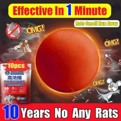 Hiệu ứng 100% Viên đuổi chuột trong nhà băng phiến đuổi chuột(1gói 10 viên)Thành phần thực vật an toàn, không độc hại