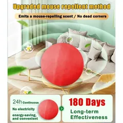 Hiệu ứng 100% Viên đuổi chuột trong nhà băng phiến đuổi chuột(1gói 10 viên)Thành phần thực vật an toàn, không độc hại