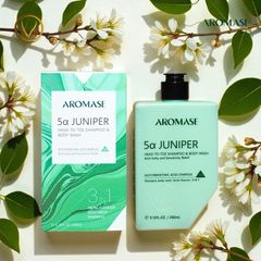 Sữa tắm, gội và rửa mặt 3 trong 1 AROMASE 5α Juniper Head-To-Toe Shampoo & Body Wash 260ml