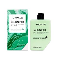 Sữa tắm, gội và rửa mặt 3 trong 1 AROMASE 5α Juniper Head-To-Toe Shampoo & Body Wash 260ml