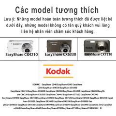PIN MÁY ẢNH KODAK CR-V3, DÙNG CHO KODAK C653, C663, C743, C875, Z980, DX6340 738410