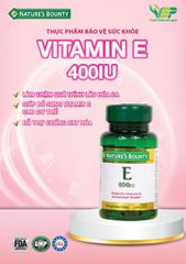Thực Phẩm Bảo Vệ Sức Khỏe Vitamins E 400IU Nature's Bounty