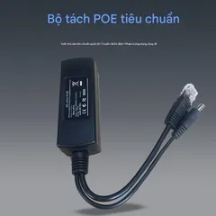 Bộ Tách Nguồn PoE Chuẩn IEEE 48V-56V Ra 12V – PoE Splitter Cách Ly An Toàn, Hàng Mới Giá Tốt