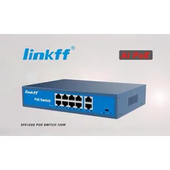 Switch PoE 8 Port + 2 Uplink Gigabit 120W Linkff – Cấp Nguồn Camera IP, AP Wifi, Hỗ Trợ AI PoE