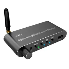 Bộ thu Bluetooth Lossless HiFi Bộ phát USB âm thanh kỹ thuật số Giải mã analog sợi quang đồng trục
