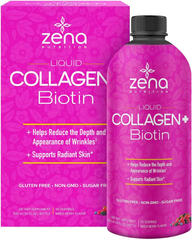 Nước uống đẹp da Liquid Collagen + Biotin Zena 900ml của Mỹ